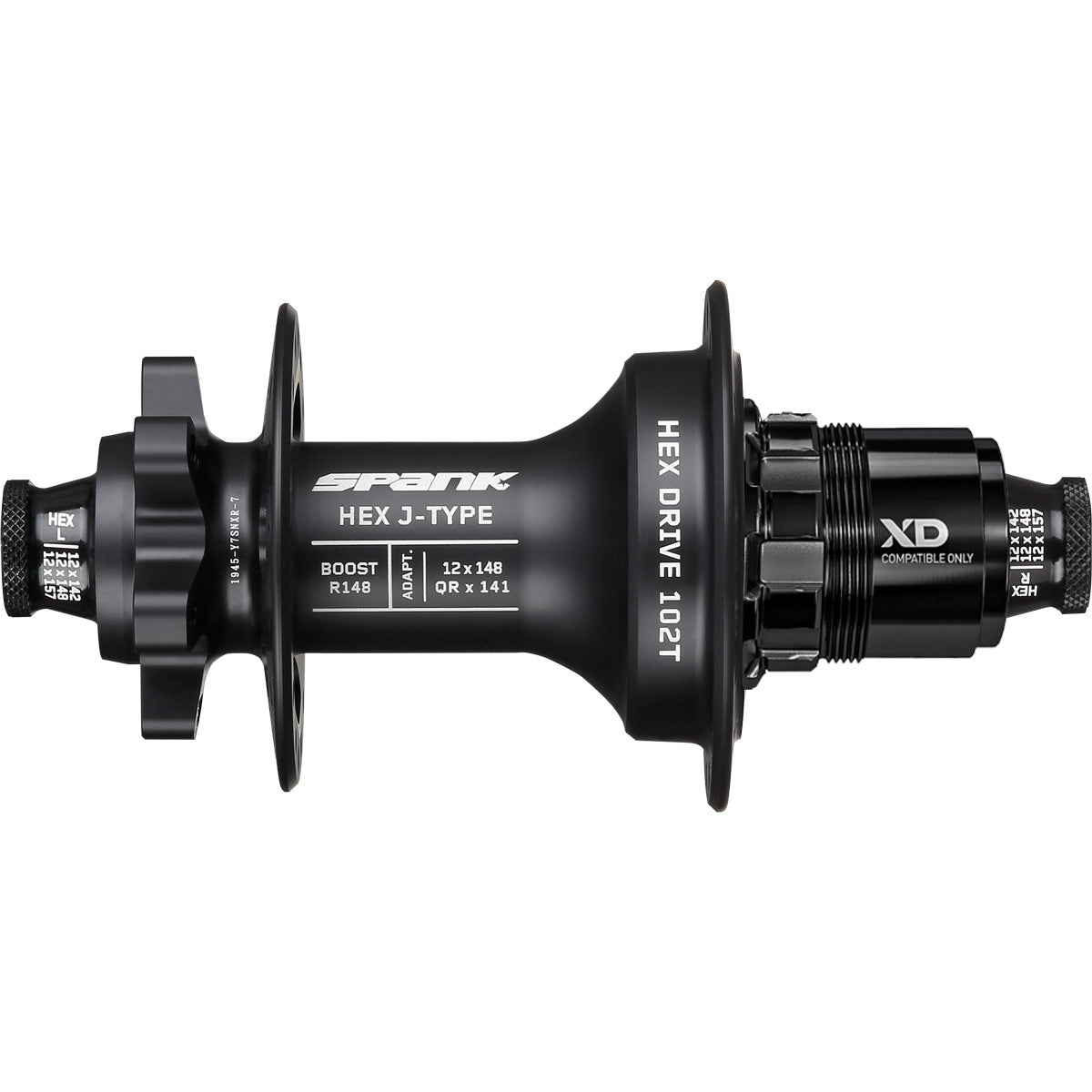 Spank Hex-Drive Boost, Rear Hub - 32H J Bend