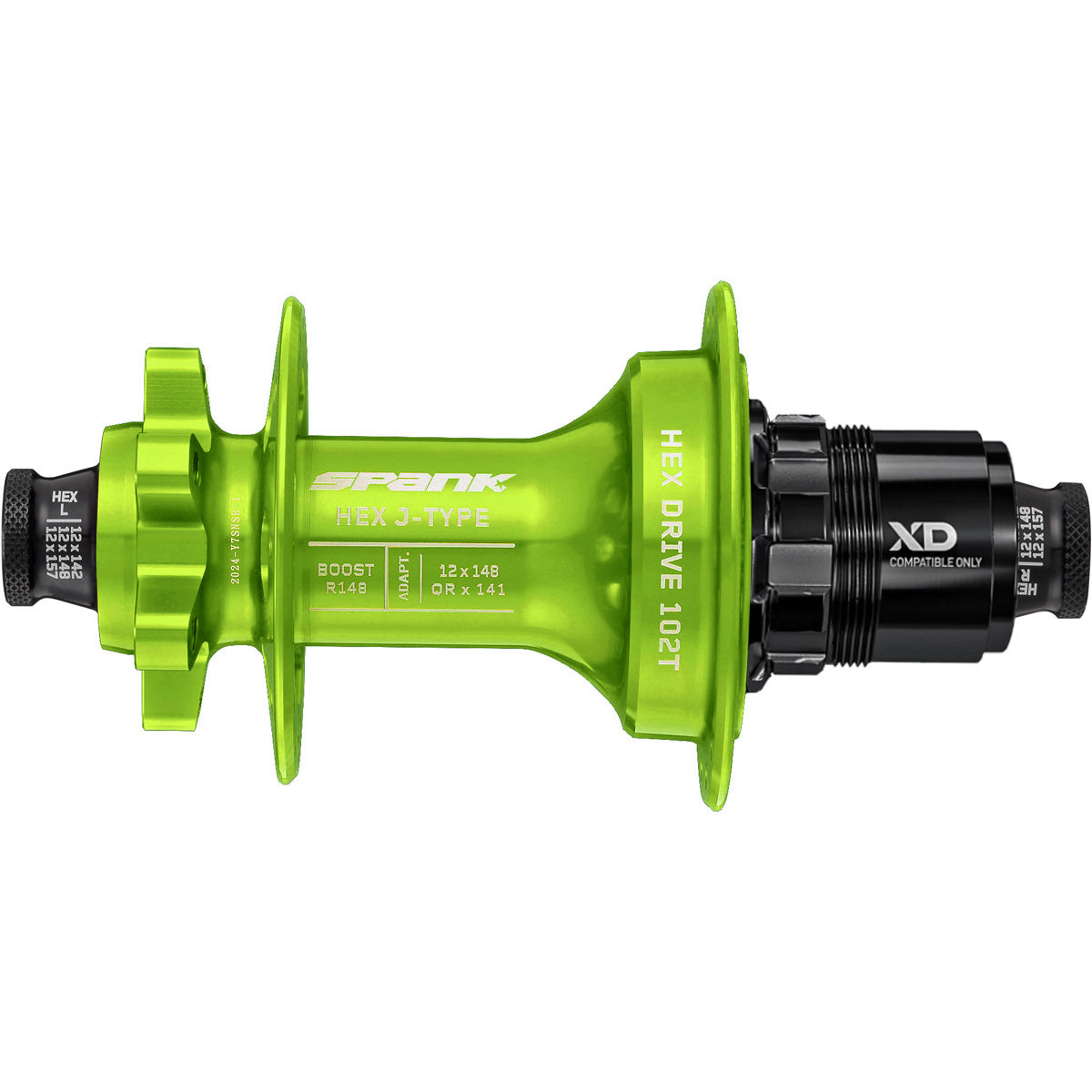 Spank Hex-Drive Boost, Rear Hub - 32H J Bend