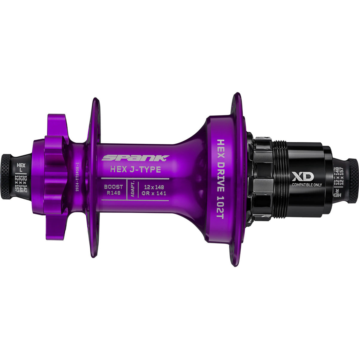 Spank Hex-Drive Boost, Rear Hub - 32H J Bend