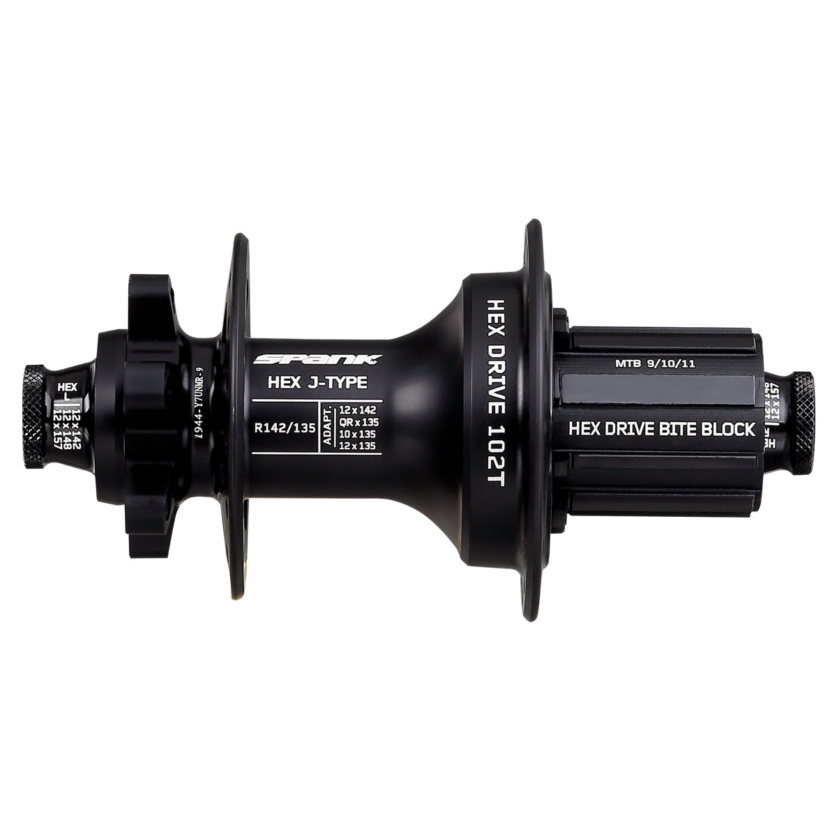 Spank Hex-Drive Non-Boost, Rear Hub - 32H J Bend