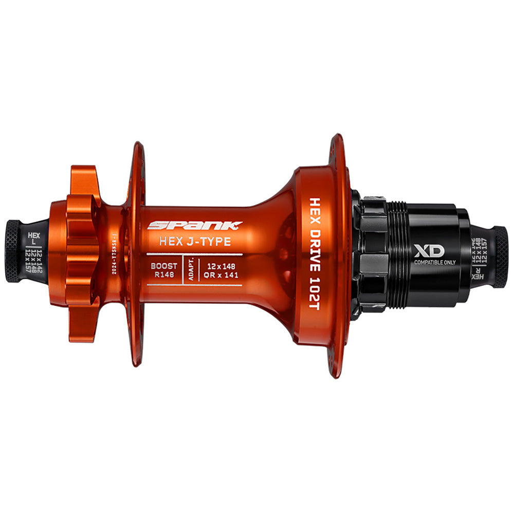 Spank Hex-Drive Boost, Rear Hub - 32H J Bend