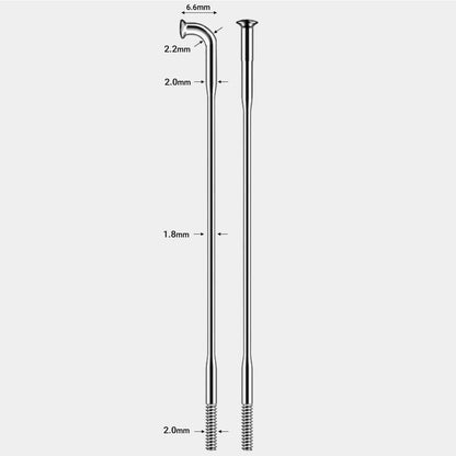Pillar Racing Spokes Double Butted J-Bend